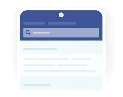 Canned responses screen in Android chat app