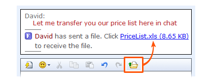 How to send a file to a customer