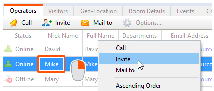 How to invite other agent to chat