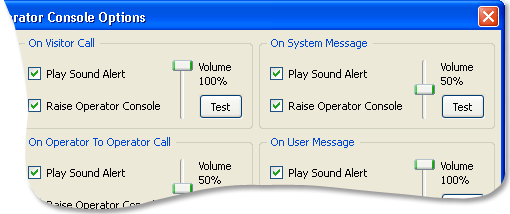O volume pode ser alterado para cada alerta sonoro
