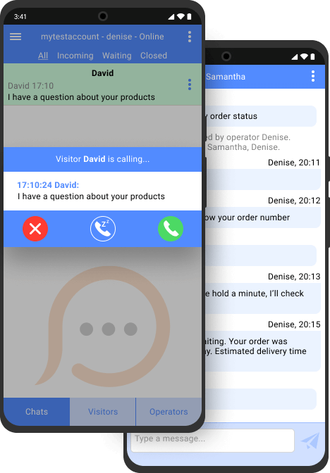 Texto do chat no aplicativo de chat Android