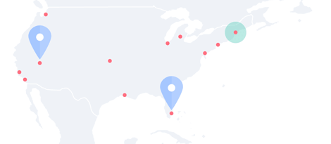 Distribuição geográfica dos visitantes do site