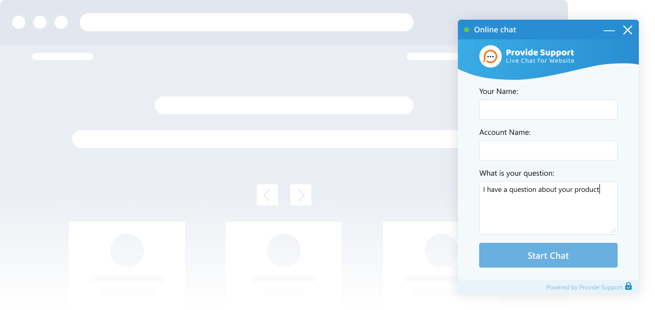 Incorpore o messenger ao seu site ou torne-o uma janela pop-up Pré-visualização da janela de chat